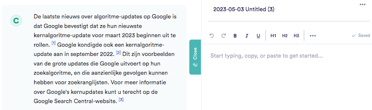copy.ai review van de chatfunctie